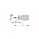 Atsuktuvas Unior 626TBI kryžminis, 25 x 87 x 4.5mm