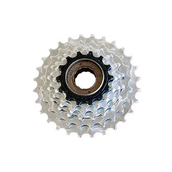 SunRace MFM2A 14-28T silver galinis žvaigždžių blokas | 6 pavarų