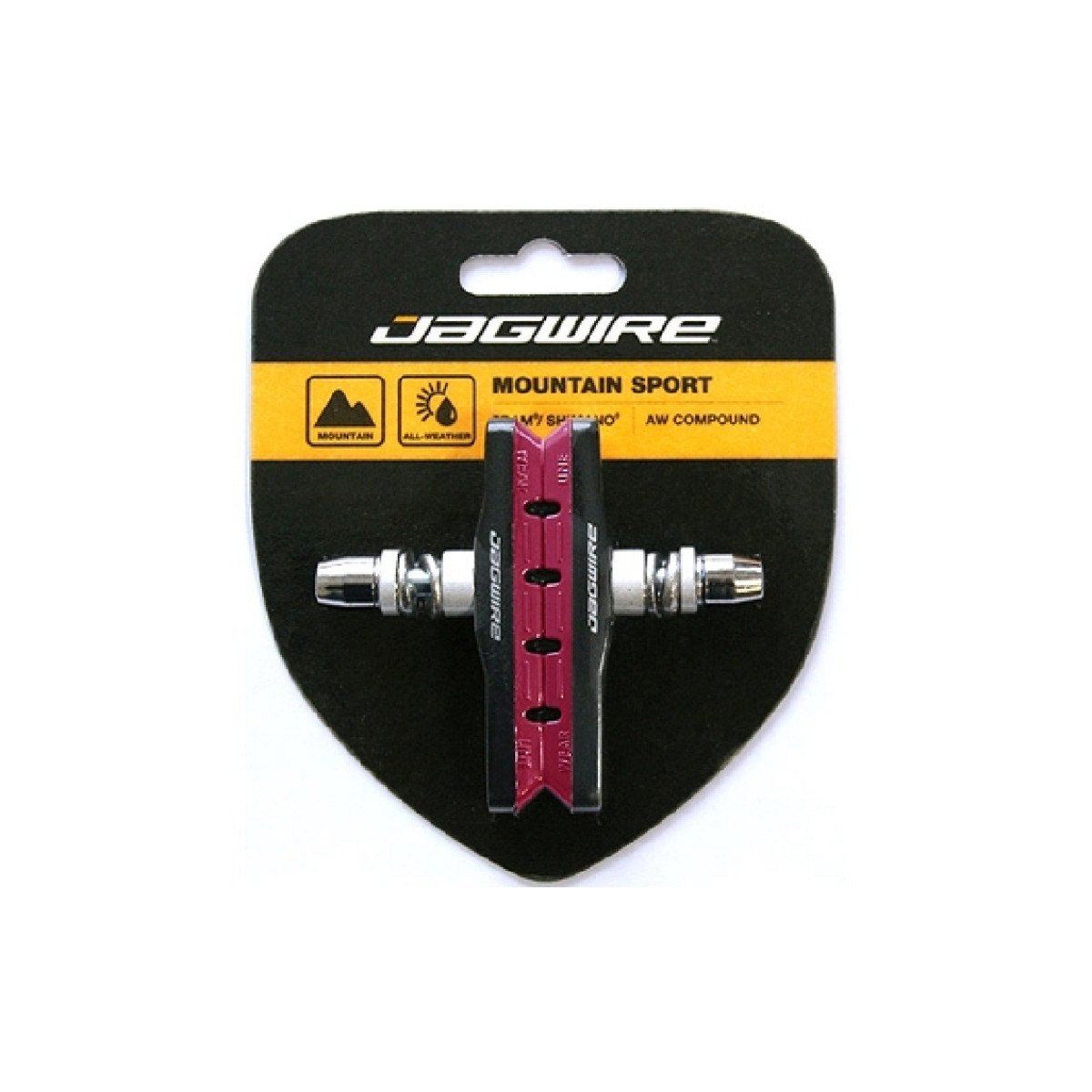 Stabdžių kaladėlės V-brake Jagwire Mountain Sport JS908T-R Stabdžių kaladėlės V-brake Jagwire Mountain Sport JS908T-R