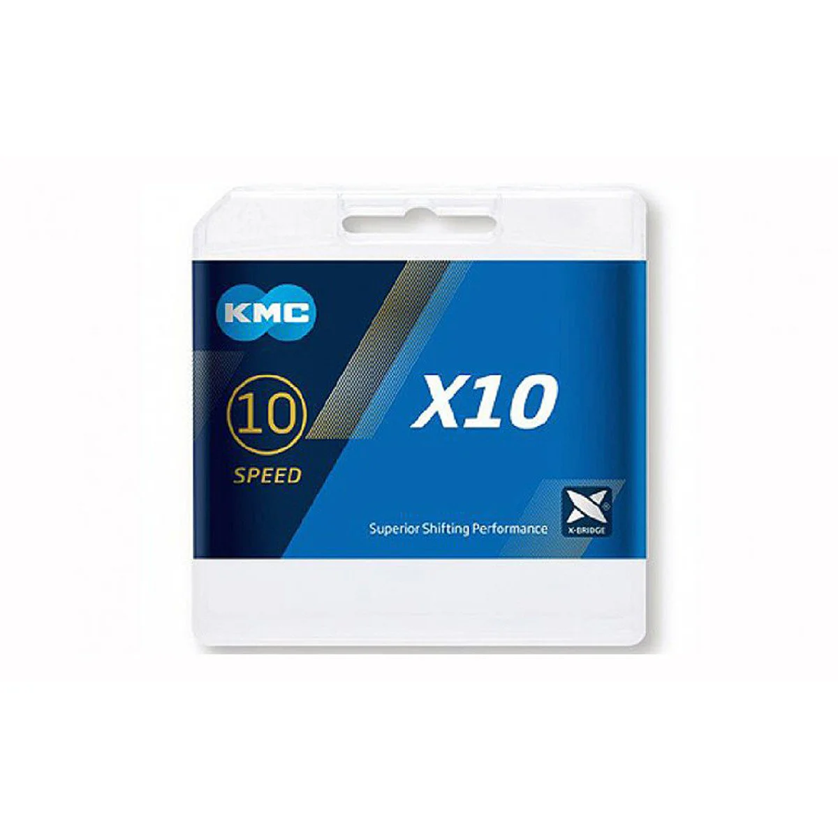 KMC X10 Silver Black 122L grandinė | 10 pavarų