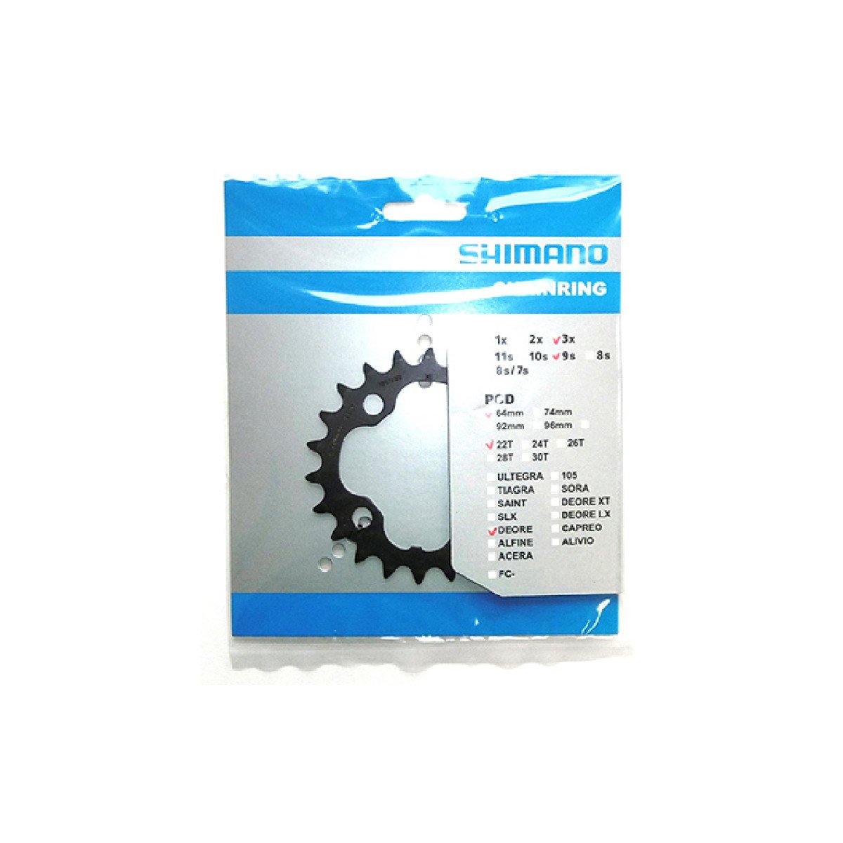Žvaigždutė priekinė Shimano FC-M590 Deore - Y1LD22000