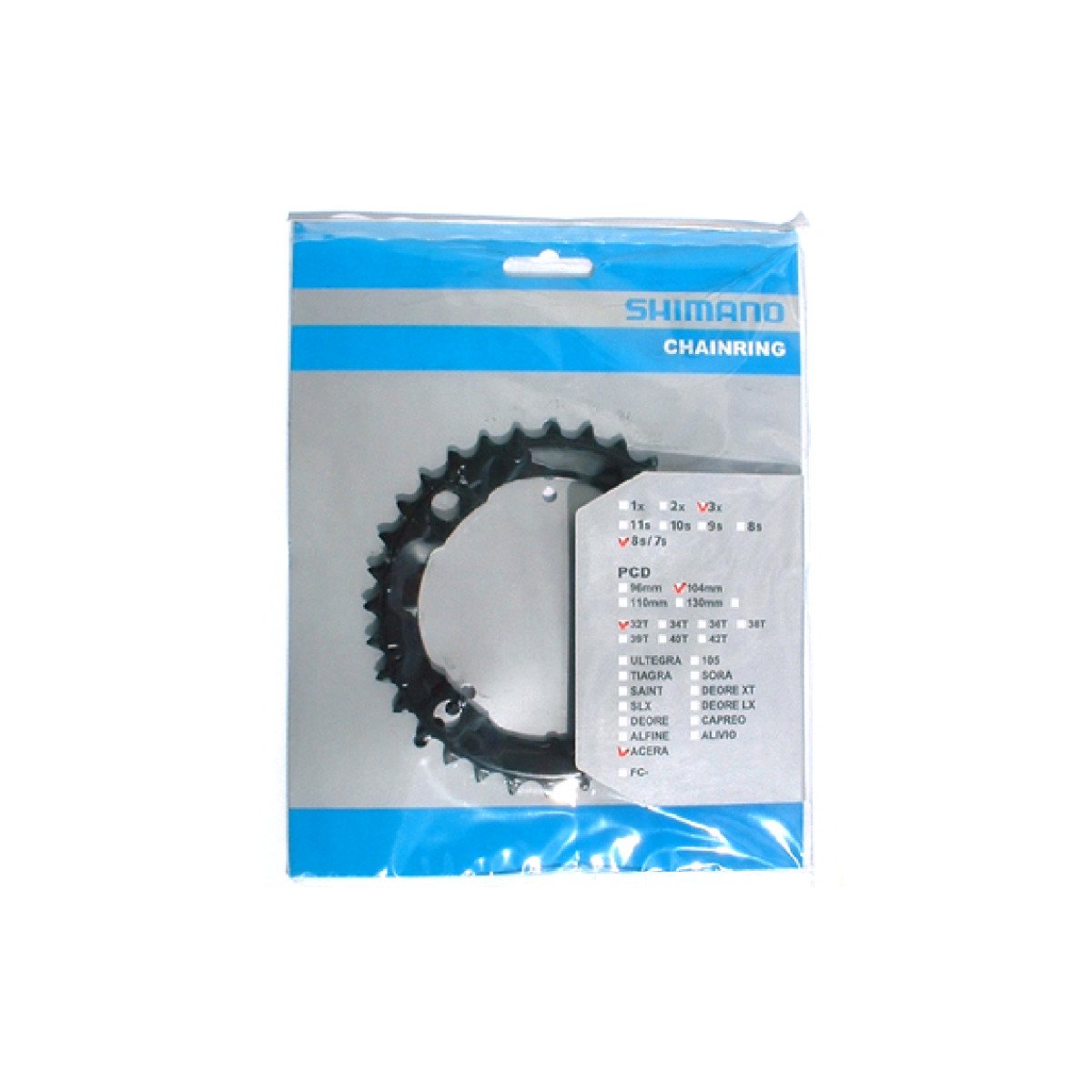 Žvaigždutė priekinė Shimano FC-M361 Acera 32T Žvaigždutė priekinė Shimano FC-M361 Acera 32T