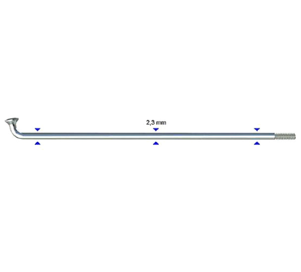 Stipinas 2.3 x 260mm Sapim Leader J-Bend