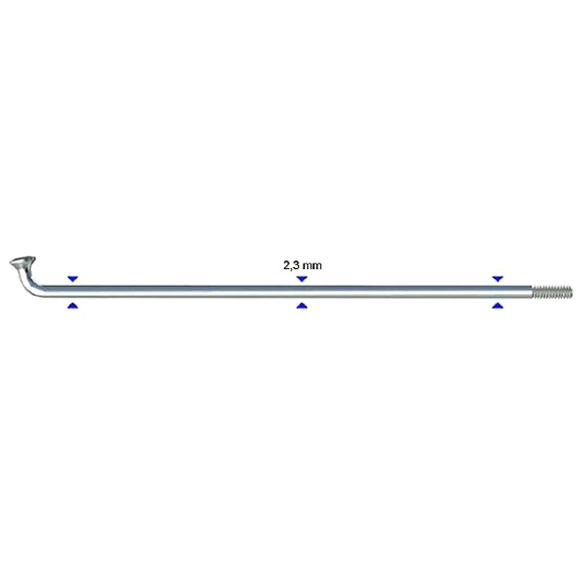 Stipinas 2.3 x 262mm Sapim Leader J-Bend