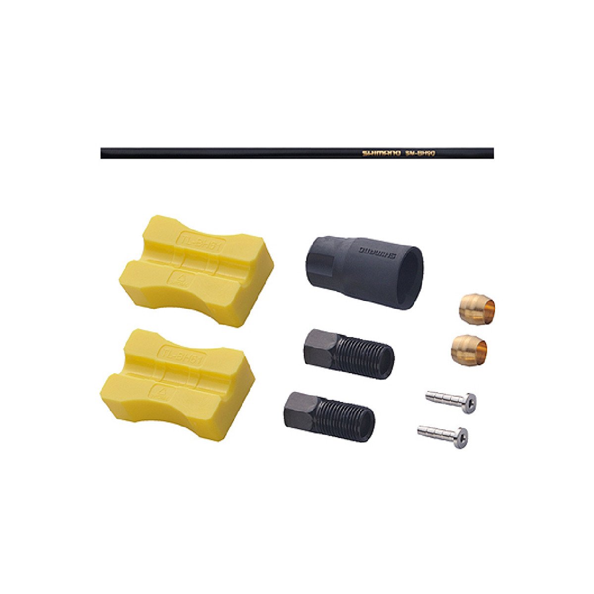 Hidraulinių stabdžių žarnelė Shimano SM-BH90-SS 1700mm Hidraulinių stabdžių žarnelė Shimano SM-BH90-SS 1700mm
