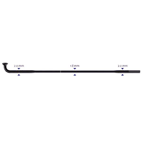Stipinas 2-1.8-2 x 274mm Sapim Race J-Bend