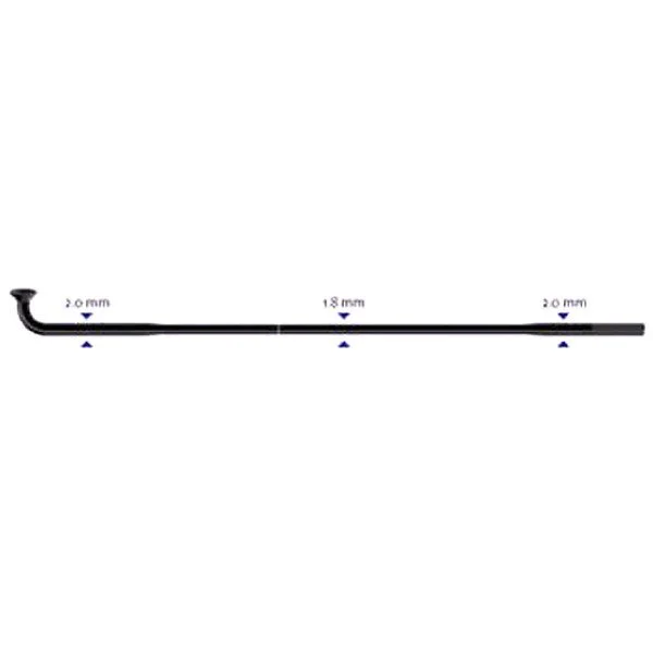 Stipinas 2-1.8-2 x 274mm Sapim Race J-Bend