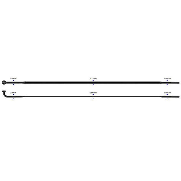 Stipinas 2-2.3-0.9-2 x 276mm Sapim CX-Ray J-Bend