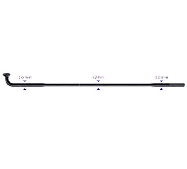 Stipinas 2-1.8-2 x 280mm Sapim Race J-Bend