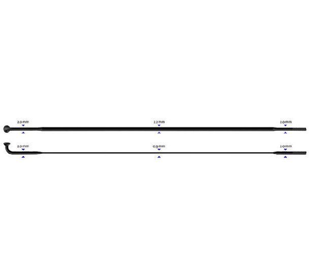 Stipinas 2-2.3-0.9-2 x 282mm Sapim CX-Ray J-Bend