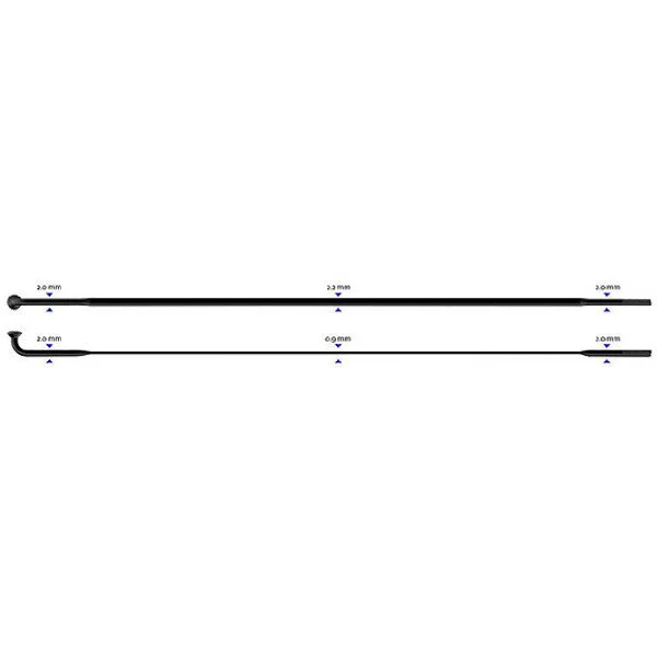 Stipinas 2-2.3-0.9-2 x 286mm Sapim CX-Ray J-Bend