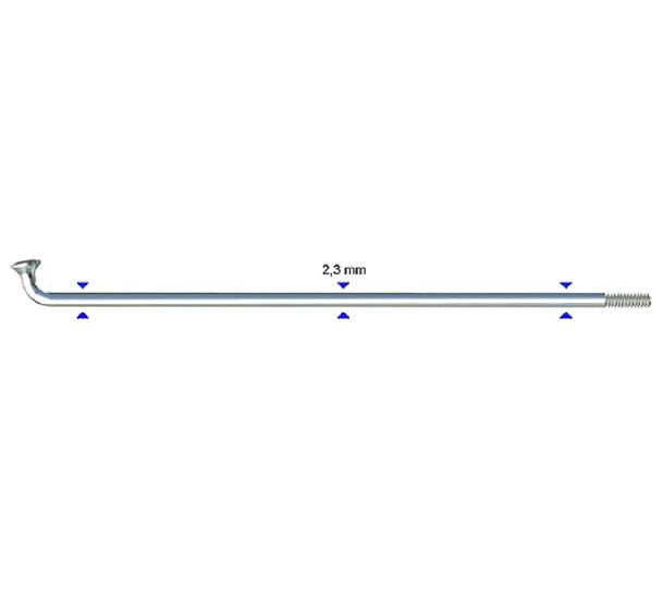 Stipinas 2.3 x 290mm Sapim Leader J-Bend