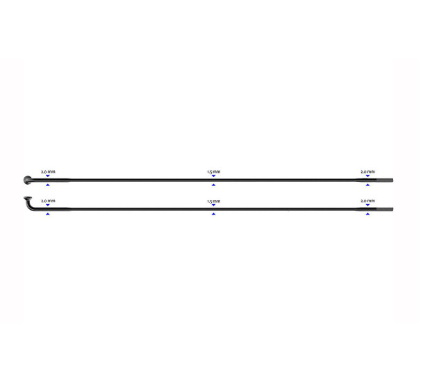 Stipinas 2-1.5-2 x 290mm Sapim Laser J-Bend