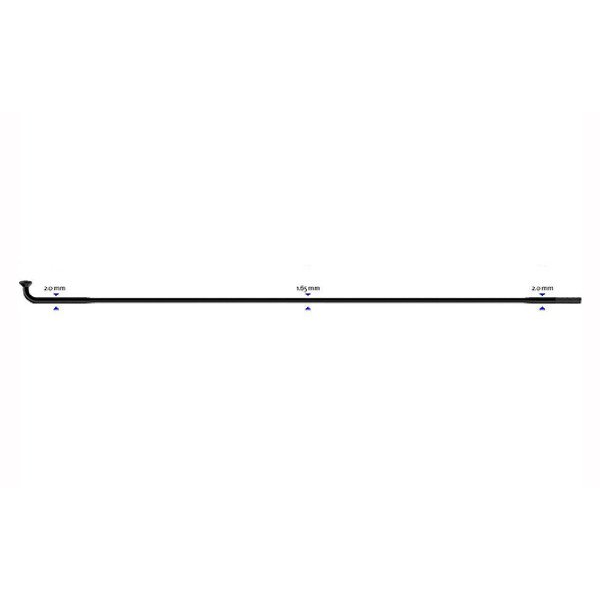 Stipinas 2-1.65-2 x 290mm Sapim D-light J-Bend