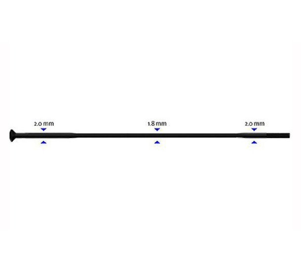 Stipinas 2-1.8-2 x 295mm Sapim Race Straight