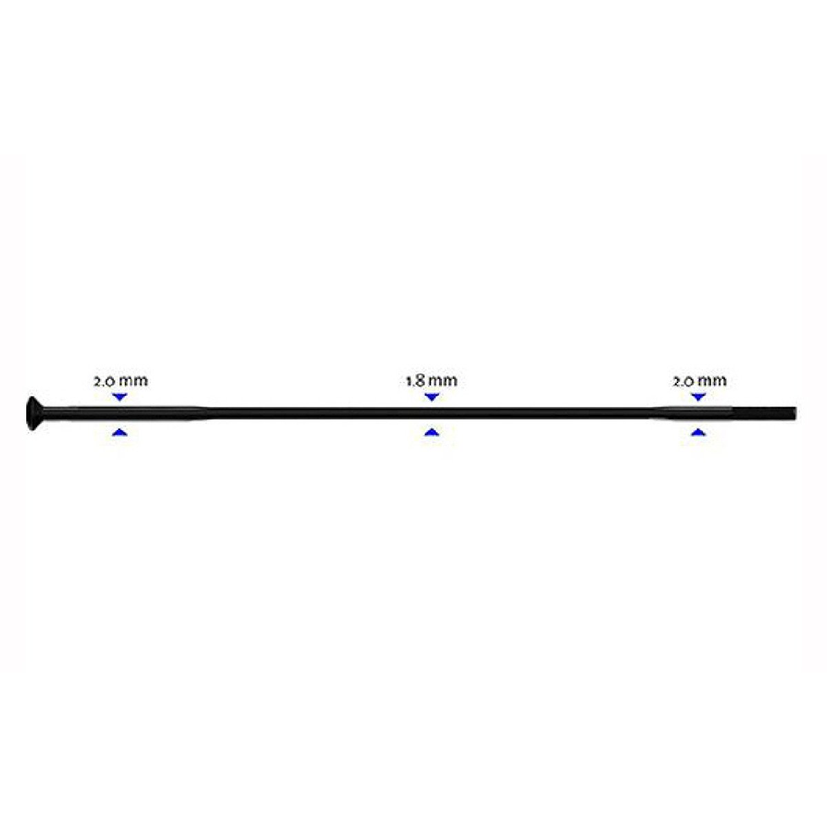 Stipinas 2-1.8-2 x 298mm Sapim Race Straight
