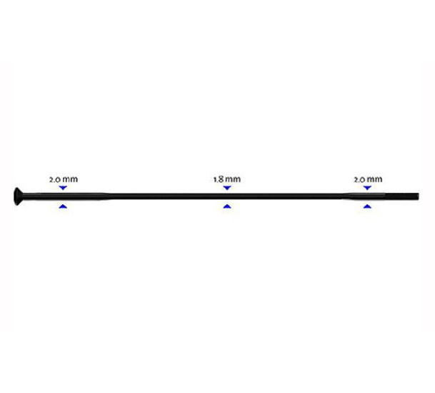 Stipinas 2-1.8-2 x 298mm Sapim Race Straight