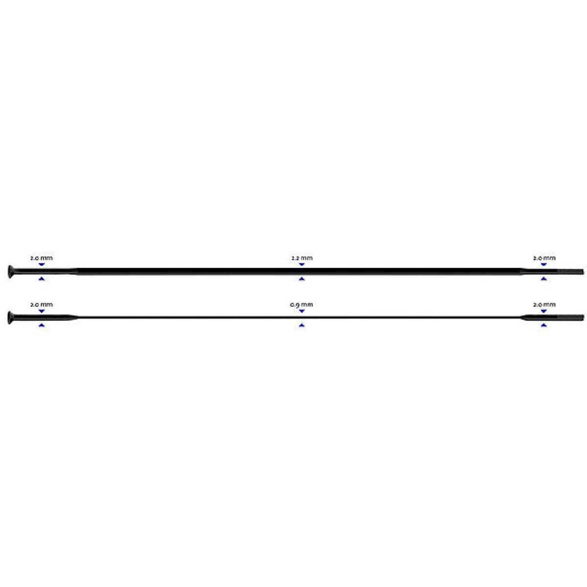 Stipinas 2-2.3-0.9-2.0 x 298mm Sapim CX-Ray Straight