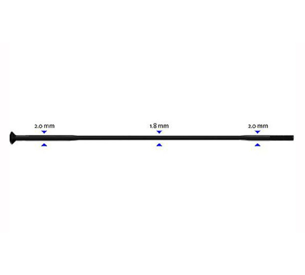 Stipinas 2-1.8-2 x 300mm Sapim Race Straight