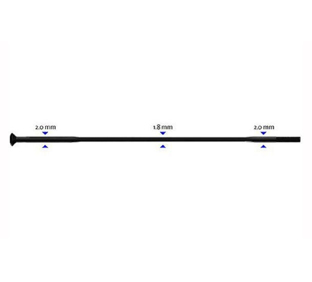 Stipinas 2-1.8-2 x 307mm Sapim Race Straight