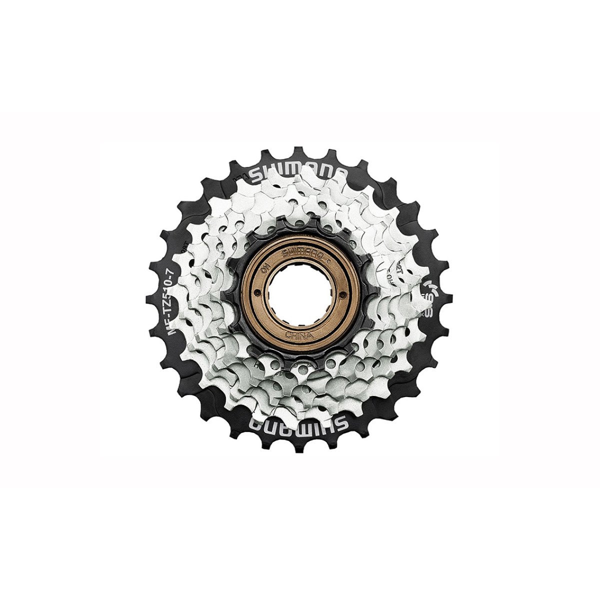 Shimano Tourney MF-TZ500 14-28T galinis žvaigždžių blokas | 6 pavarų