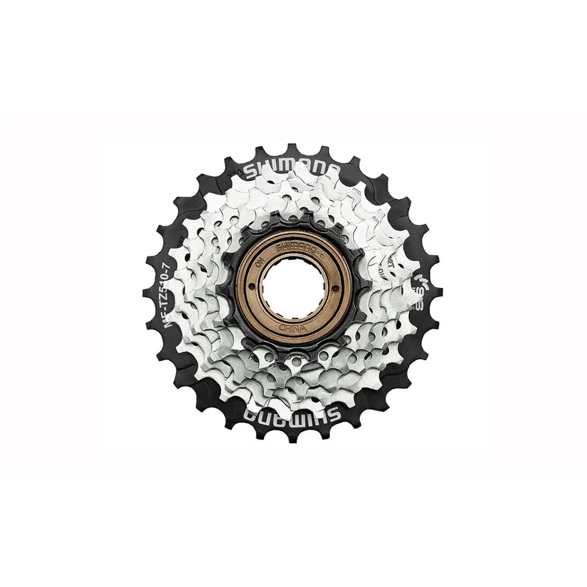 Shimano Tourney MF-TZ500 14-28T galinis žvaigždžių blokas | 6 pavarų