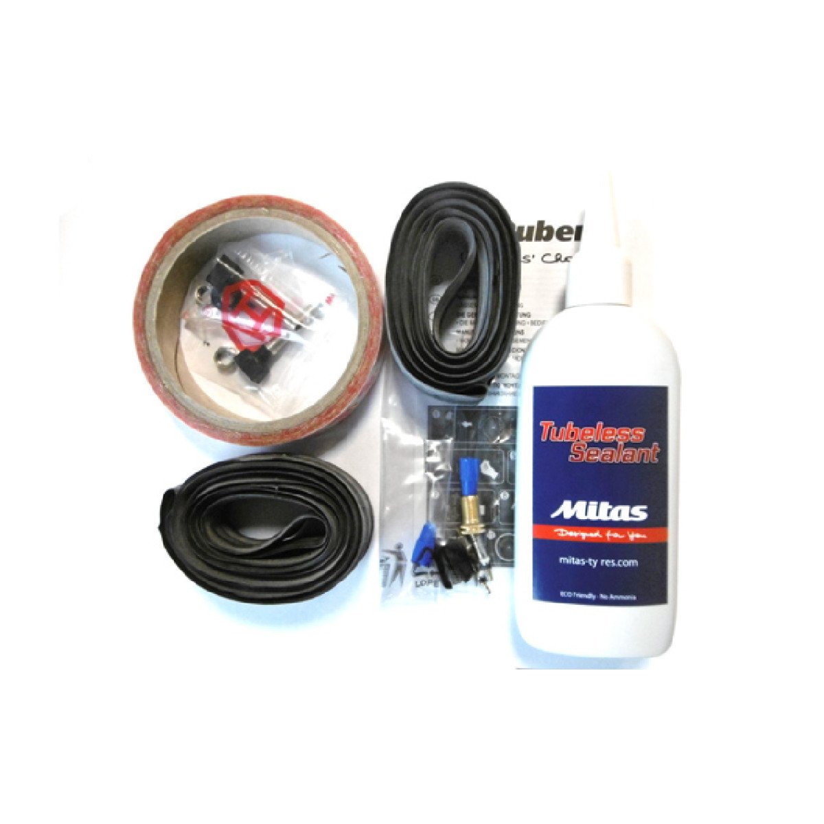Bekamerinių padangų sandarinimo komplektas Rubena Tubeless Supra 29" Bekamerinių padangų sandarinimo komplektas Rubena Tubeless Supra 29"