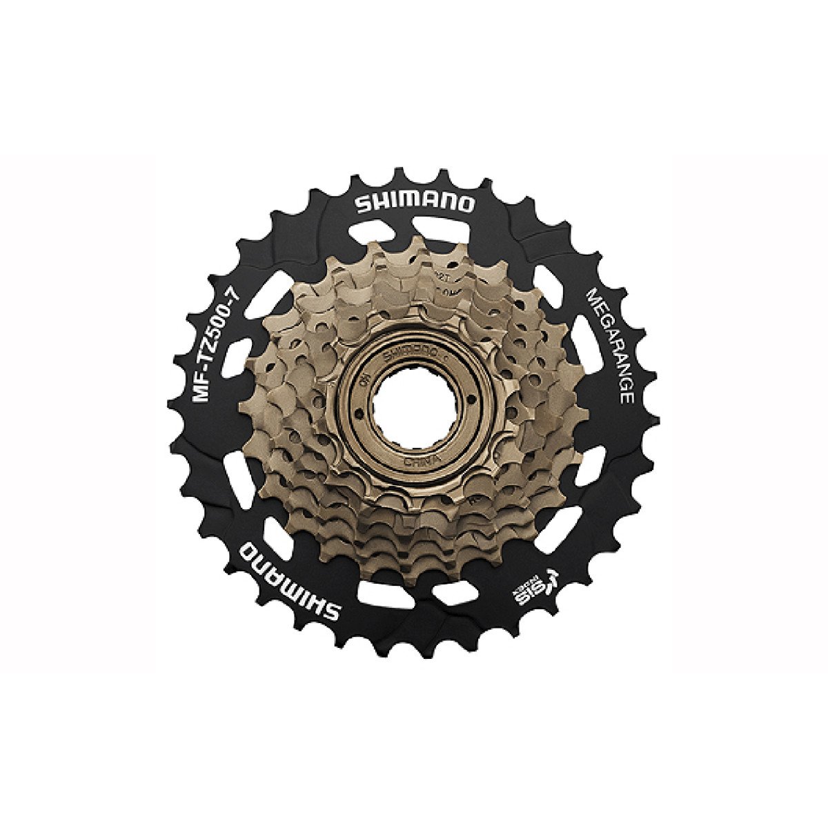 Shimano MF-TZ500 14-34T galinis žvaigždžių blokas | 7 pavarų