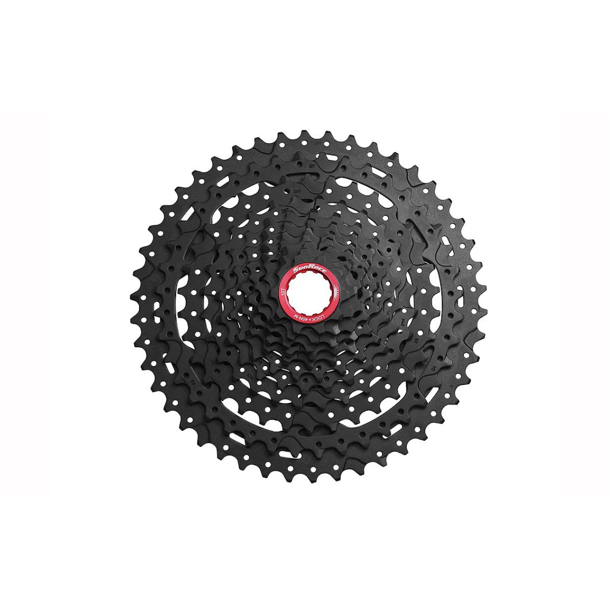 SunRace CSMX9X 10-46T black galinis žvaigždžių blokas | 11 pavarų