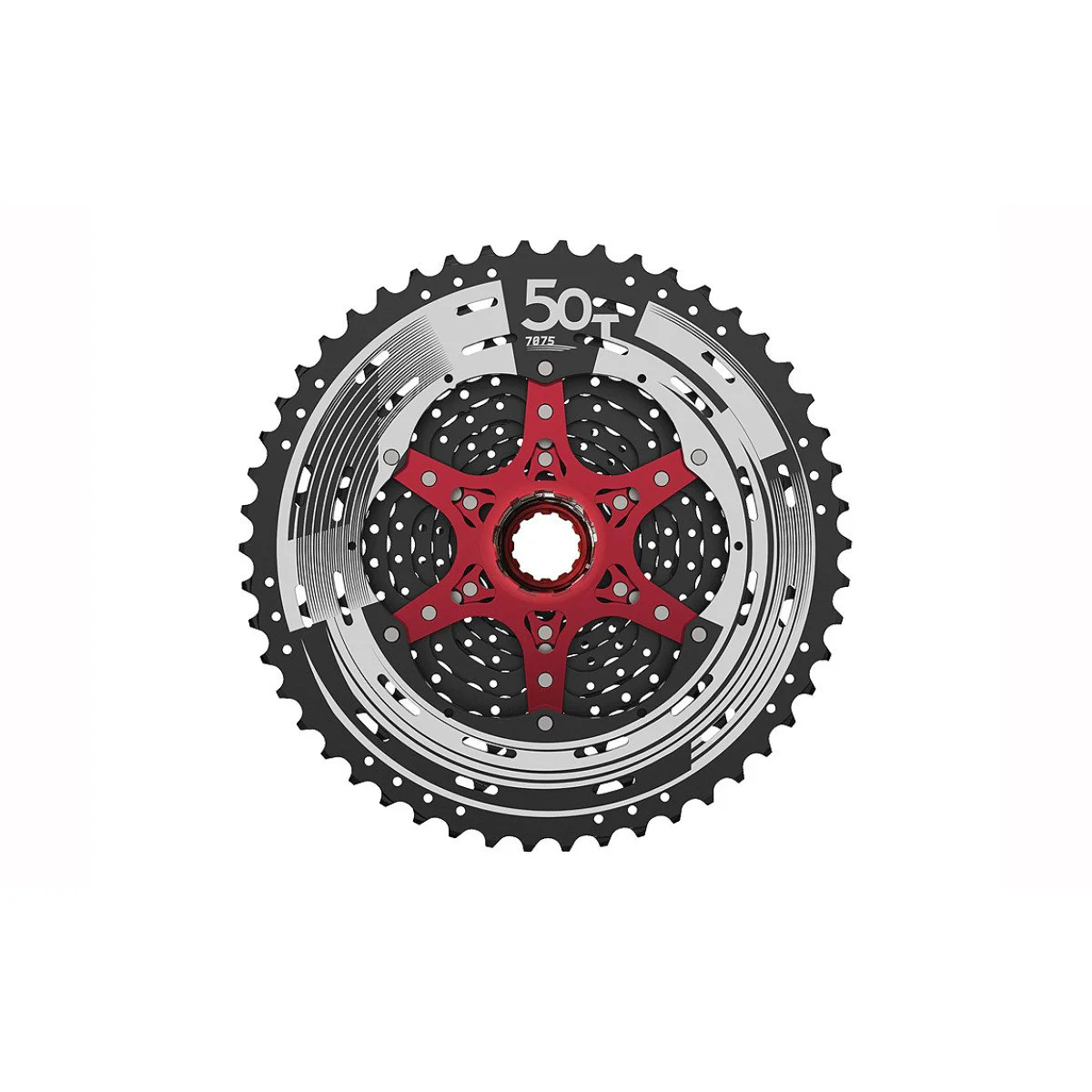 SunRace CSMZ90 11-50T black galinis žvaigždžių blokas | 12 pavarų