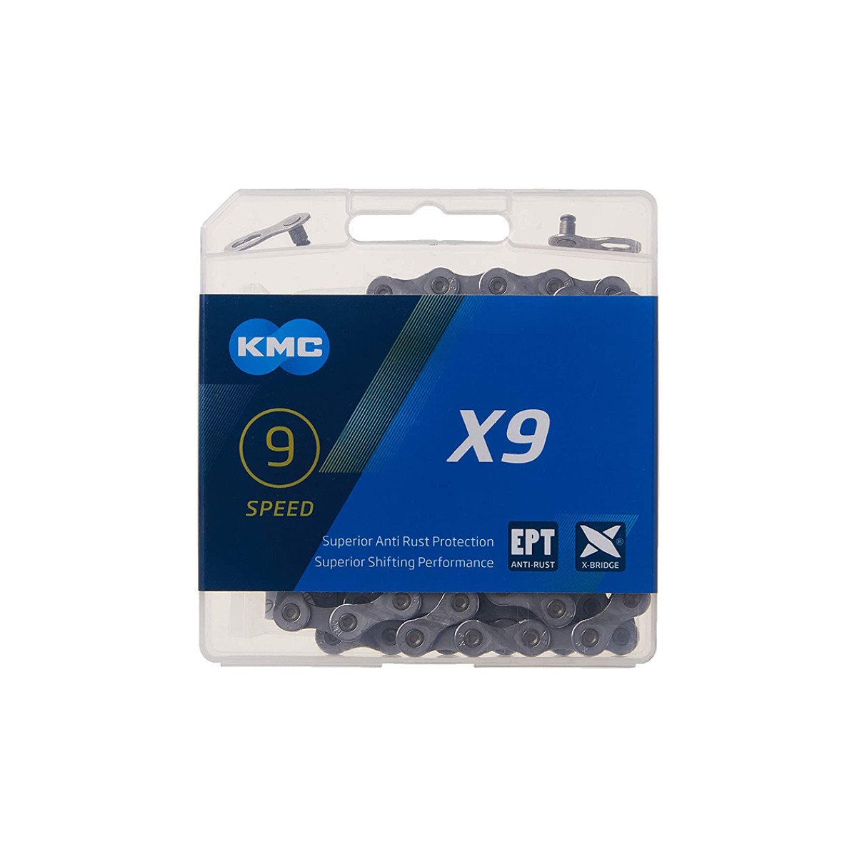 KMC X9 EPT 116L grandinė | 9 pavarų
