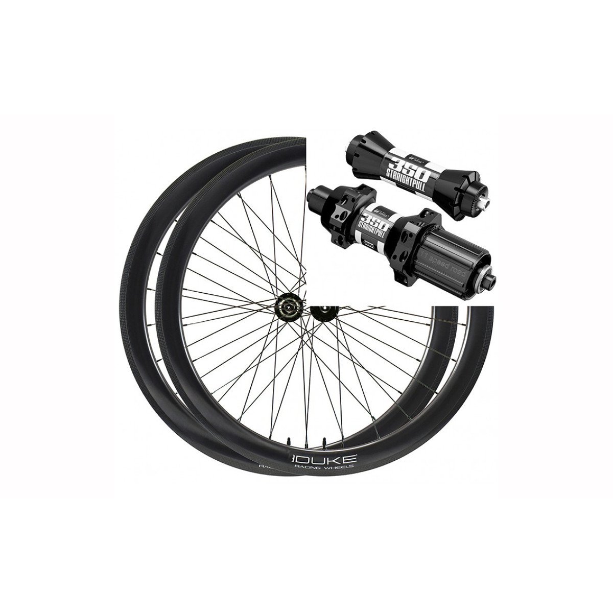 Ratų komplektas 700C Duke Baccara 48C SLS2 Rim Brake / DT 350 JB Shimano 11S