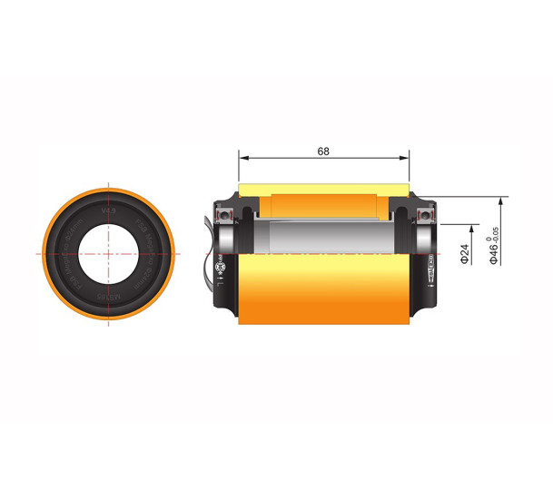 Miniklio veleno adapteris FSA MTB M3/46x68 AL