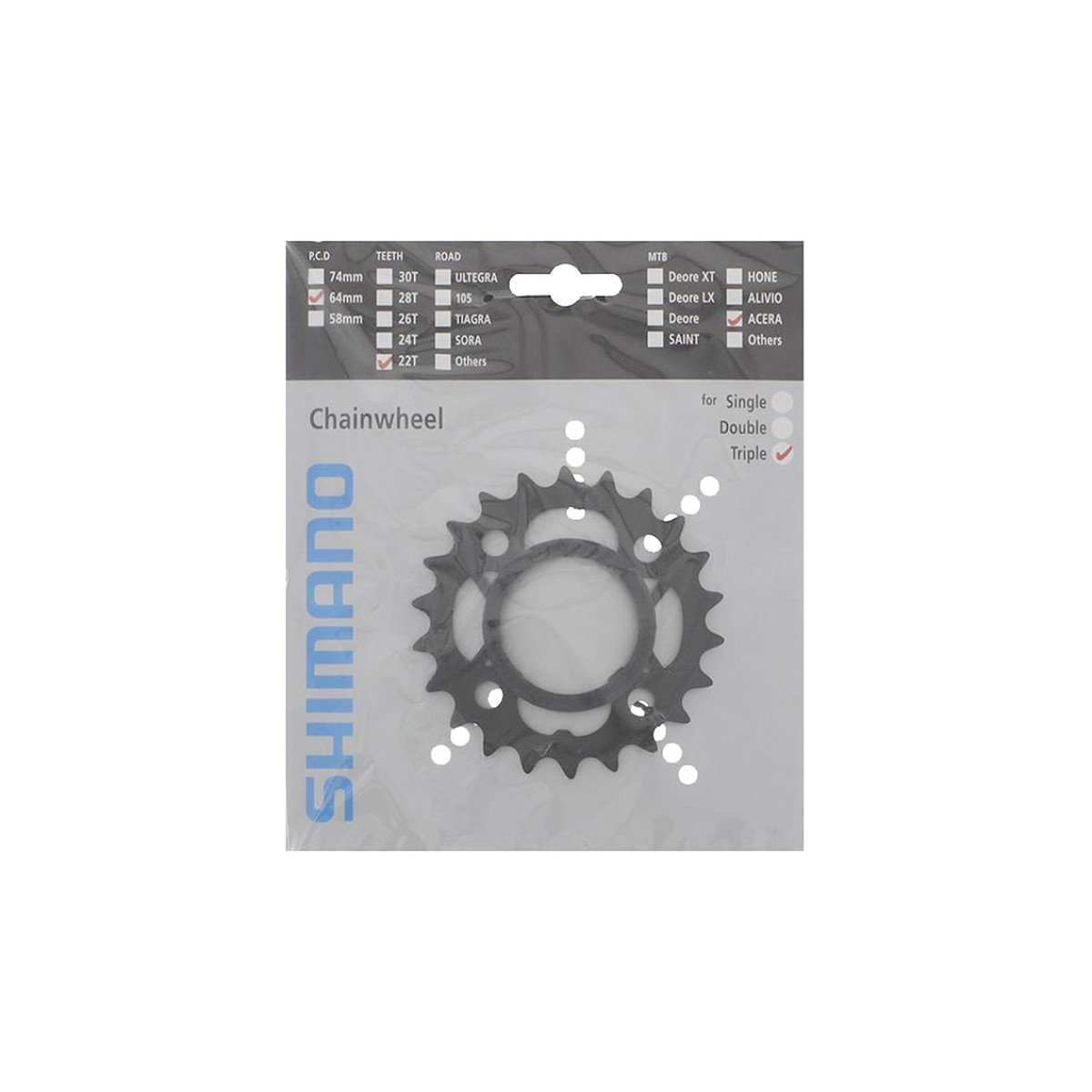 Žvaigždutė priekinė Shimano FC-M361 Acera 22T Žvaigždutė priekinė Shimano FC-M361 Acera 22T
