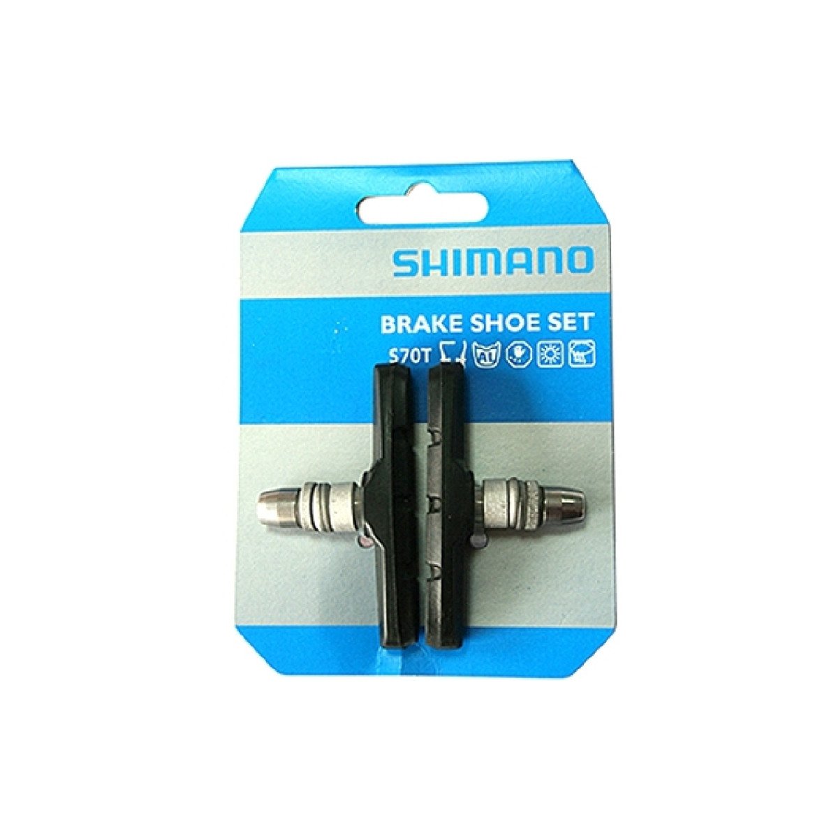 Stabdžių kaladėlės V-brake Shimano S70T Stabdžių kaladėlės V-brake Shimano S70T