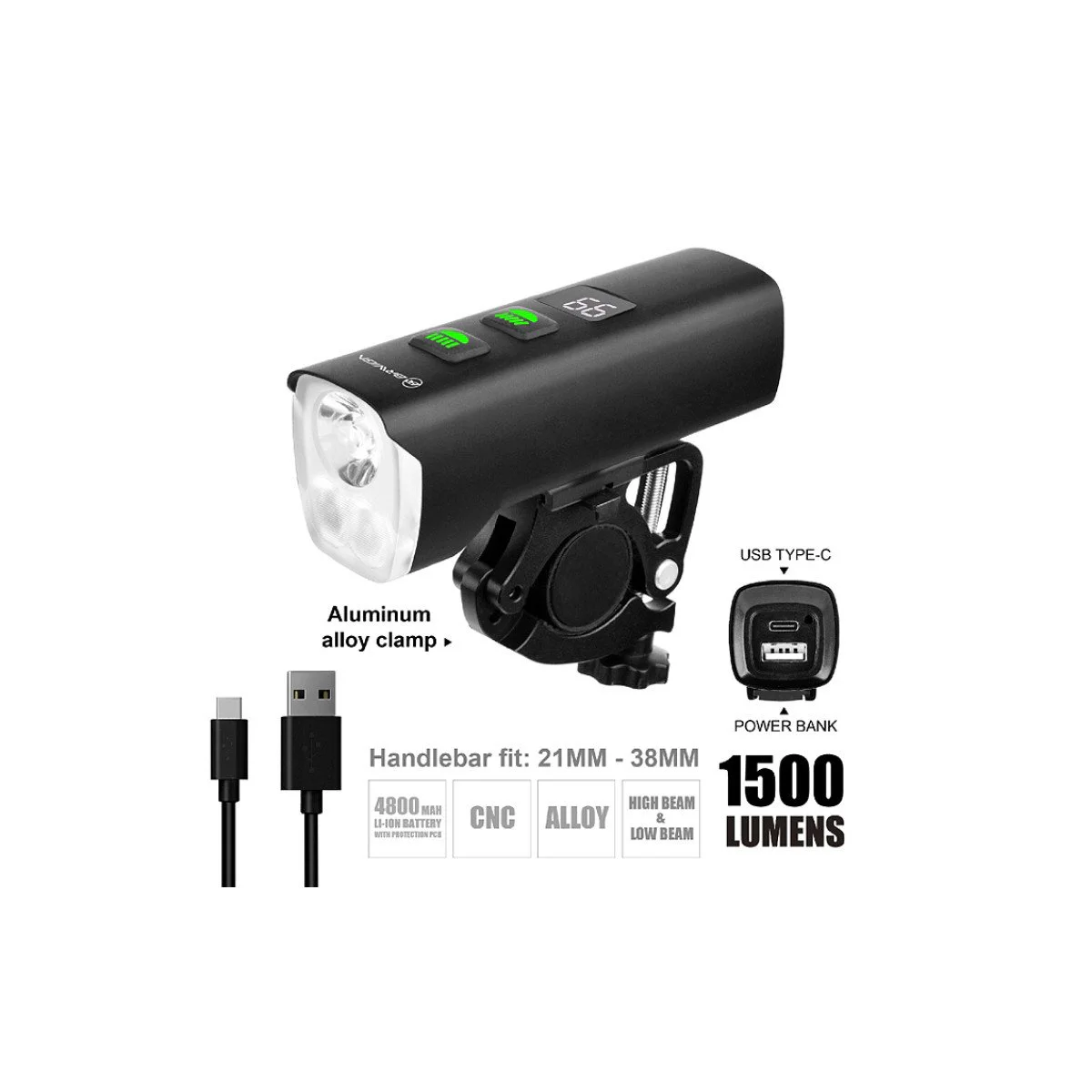 Priekinis žibintas Briviga LW-F1400