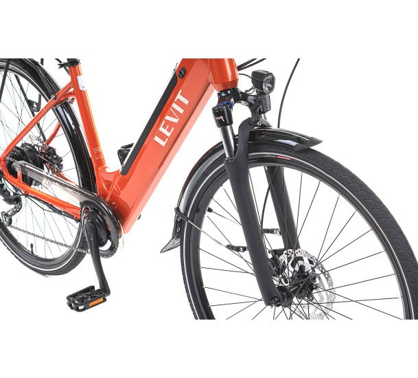 Elektrinis dviratis Levit Musca Urban HD 468 e-Trekking 28" Orange pearl