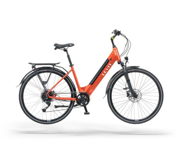 Elektrinis dviratis Levit Musca Urban HD 468 e-Trekking 28" Orange pearl