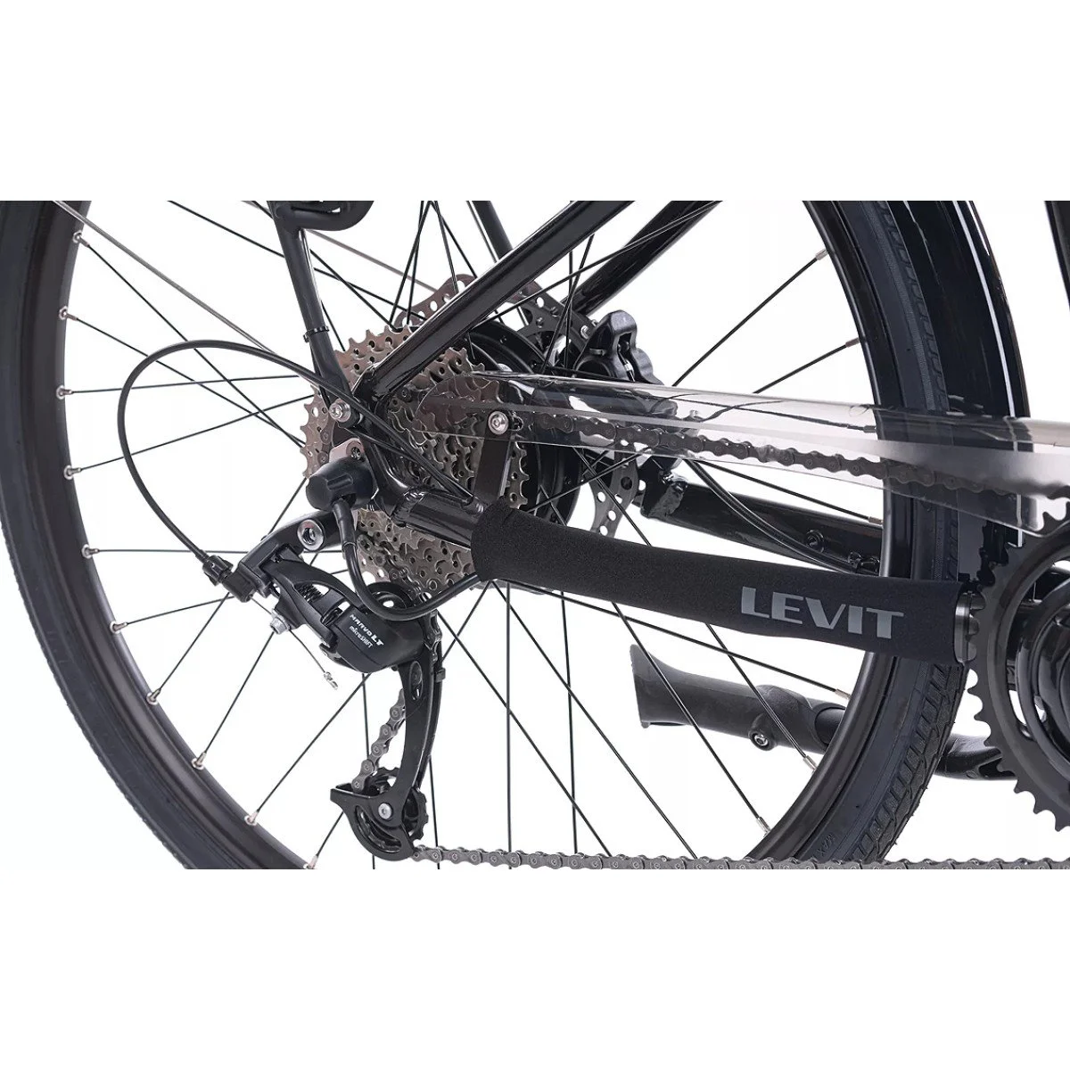 Elektrinis dviratis Levit Calvia HD 468 e-City 26" Black pearl