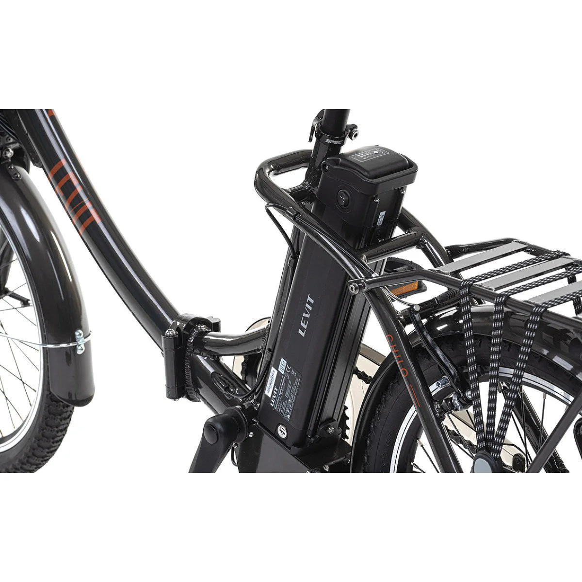 Elektrinis sulankstomas dviratis Levit Chilo 3 374 e-Folding 20" Black pearl