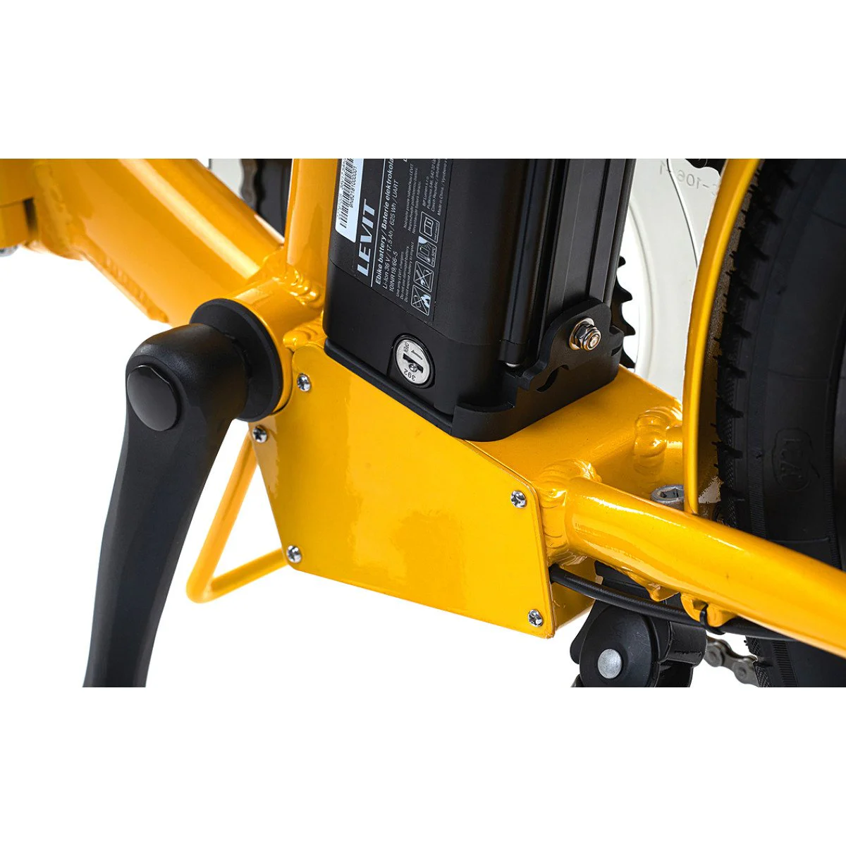 Elektrinis sulankstomas dviratis Levit Chilo 1 468 e-Folding 20" Yellow pearl