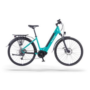 Elektrinis dviratis Levit Musca MX 468 e-Trekking 28" Mint pearl
