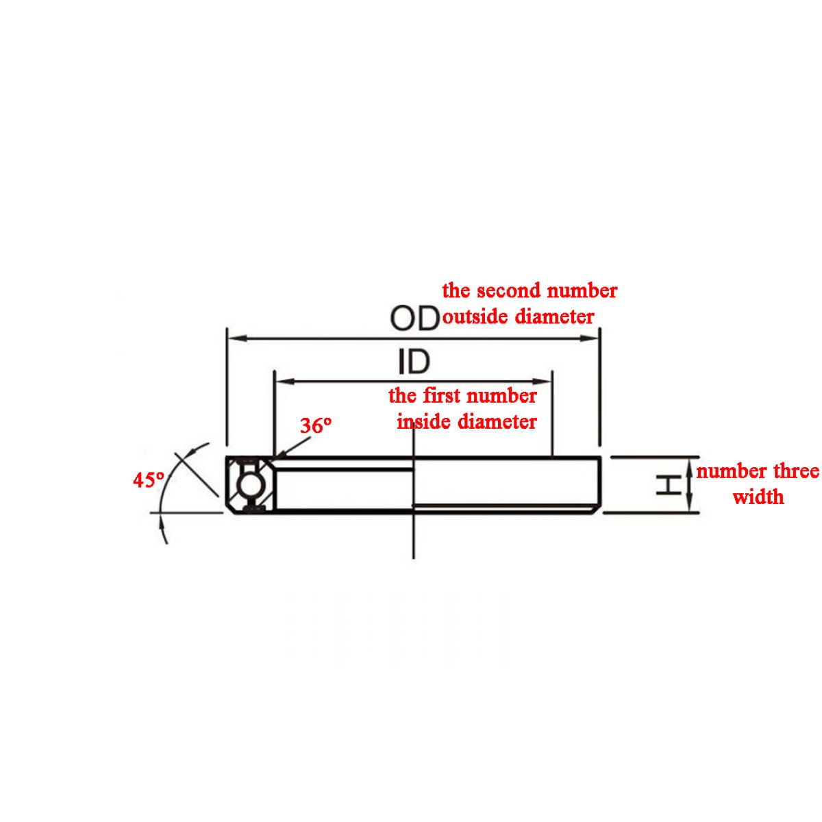 Guolis Enduro Bearings ACB 6806 CC Stainless steel 1-3/8"