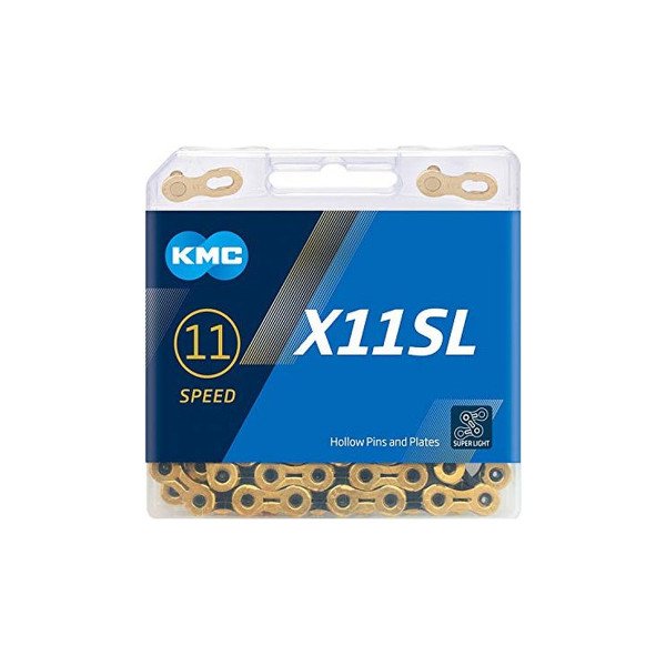 Grandinė KMC X11SL Ti-N Gold/Black