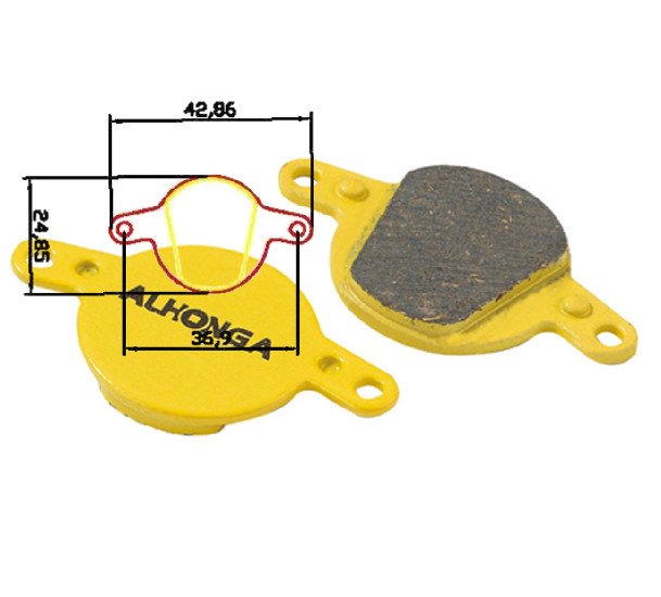 Stabdžių trinkelės D-brake Alhonga HJ-DS14