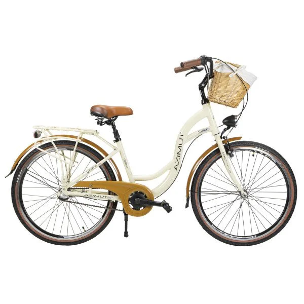 AZIMUT Sarema ALU 26" 3-speed 2025 cream semi-matt dviratis