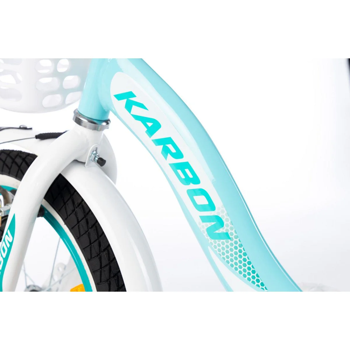 Karbon Kitty 16 turquoise-white dviratis