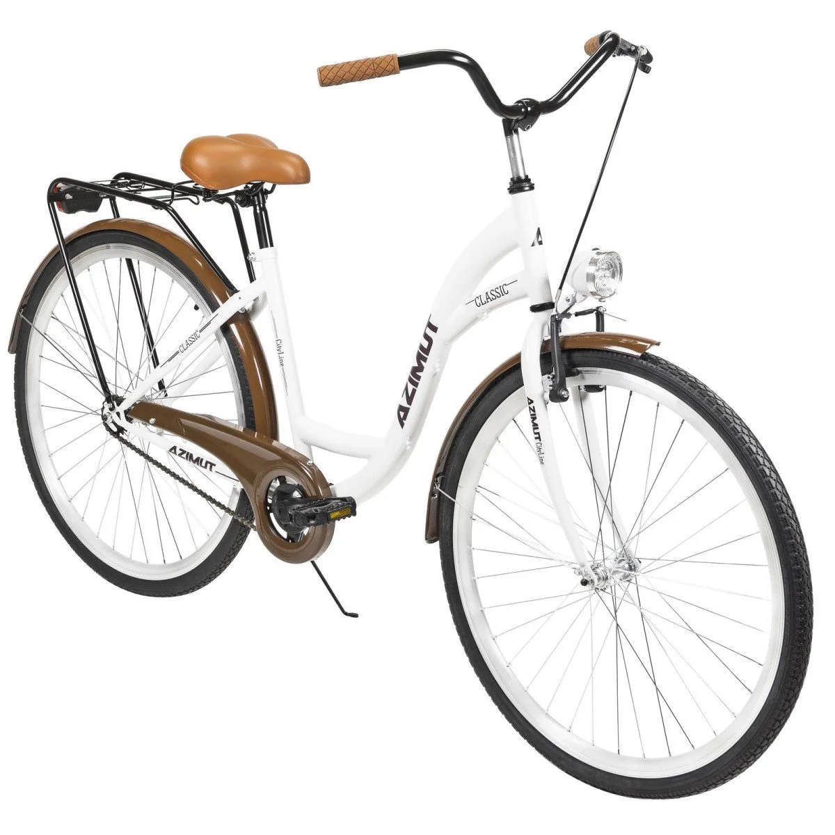 AZIMUT Classic 28" 2023 white miesto dviratis