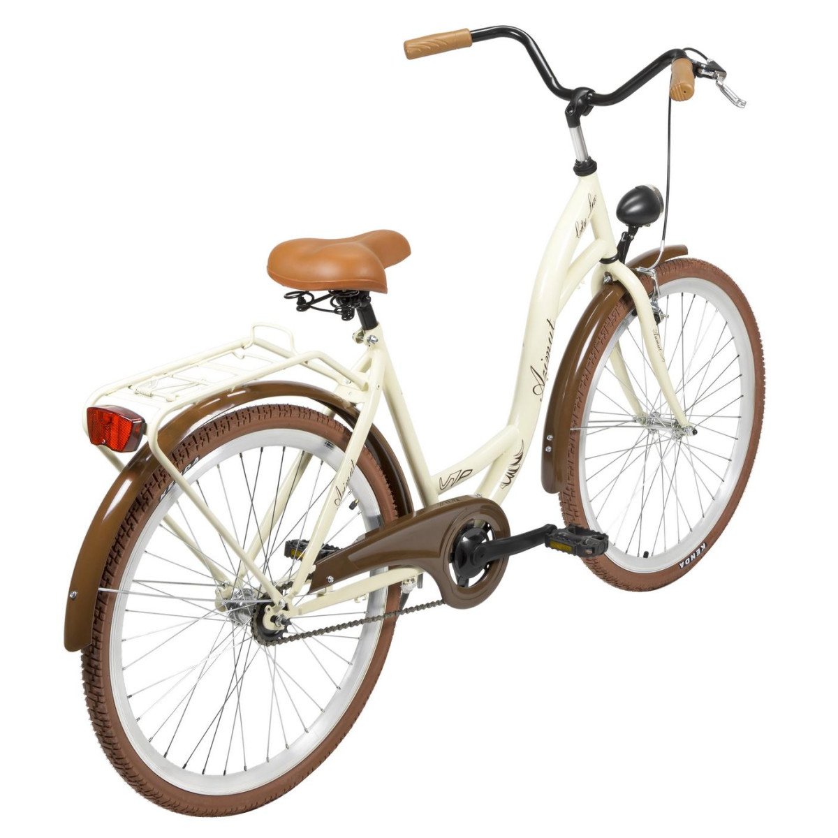 AZIMUT City Lux 26" 2023 cream-brown dviratis