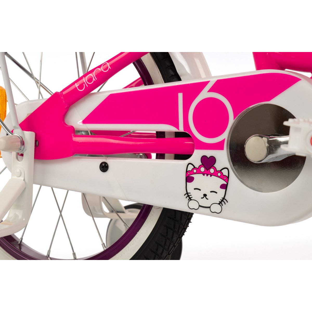 Karbon Tiara 16 pink dviratis